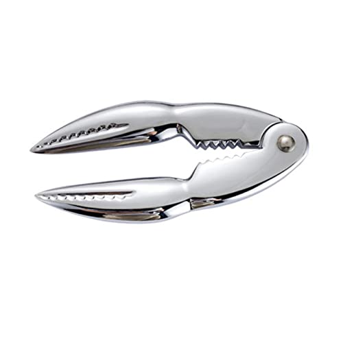 Crab Crackers 1pc Lobster Claw Crab Eating Tools Seafood Tool Set Crab Leg Nut Clips Walnut Clips Sheller Bottle Opener Chestnut Dried Fruit Pecans Silver Walnut Tool Lobster