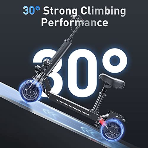 iENYRID Super Electric Scooter for Adults, 2000W Motor Foldable Electric Scooter 48V 20Ah Battery 35MPH 38 Miles max 10 inchOff-Road Tire Scooter with Detachable Seat