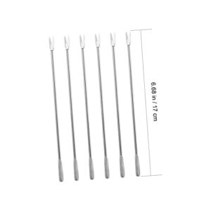 GANAZONO 12pcs Set Eating Crab Tool Set Serving Utensils Set Stainless Steel Forks Kitchen Utensil Sets Stainless Steel Crab Tools Metal Seafood Crackers Crab Eating Tools Seafood Fork Tool