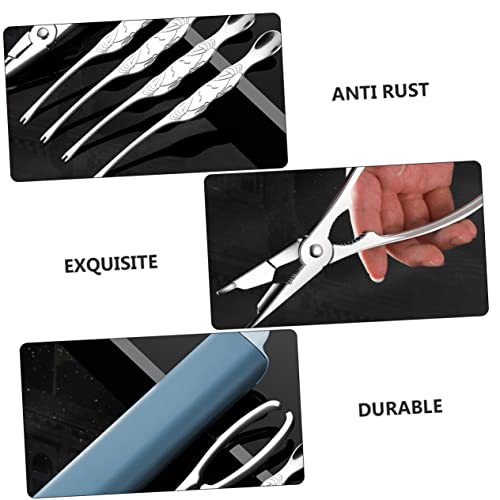 DOITOOL Crab Eating Tool Stainless Steel Bottle Opener Nut Seafood Tools Lobster Claw Shrimp Deveiner Spoon Crab Tools Crab Opening Tools Crab Eating Tools Household Set Home Tools