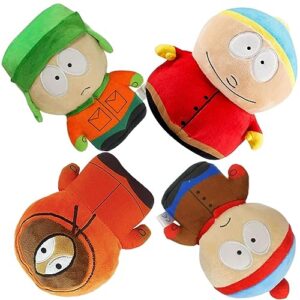 mrhn south north park plush figures toys doll kenny - kyle stan eric plushies cartoon characters cotton stuffed plush stuffed ornaments gift, anime cartoon fans children adults