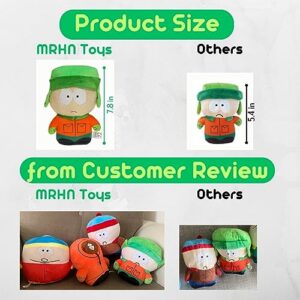 MRHN South North Park Plush Figures Toys Doll Kenny - Kyle Stan Eric Plushies Cartoon Characters Cotton Stuffed Plush Stuffed Ornaments Gift, Anime Cartoon Fans Children Adults