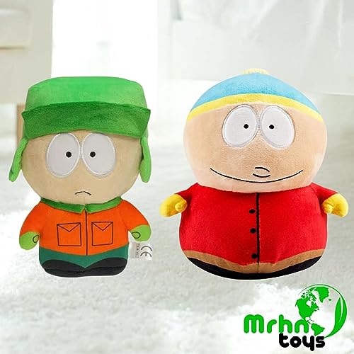 MRHN South North Park Plush Figures Toys Doll Kenny - Kyle Stan Eric Plushies Cartoon Characters Cotton Stuffed Plush Stuffed Ornaments Gift, Anime Cartoon Fans Children Adults