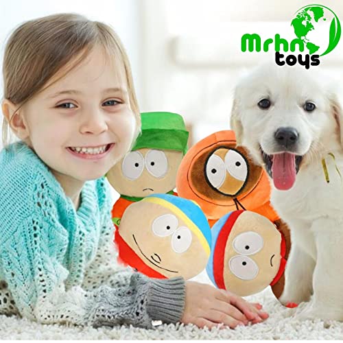 MRHN South North Park Plush Figures Toys Doll Kenny - Kyle Stan Eric Plushies Cartoon Characters Cotton Stuffed Plush Stuffed Ornaments Gift, Anime Cartoon Fans Children Adults