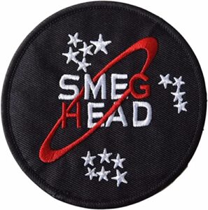 red dwarf smeg head logo embroidered iron on patch