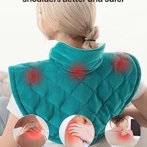 𝟐𝟎𝟐𝟑 𝐍𝐄𝐖 Weighted Heating Pad for Neck and Shoulders, WarmCo 2.4lb Large Electric Heating Pad for Back Pain Relief,Gifts for Women Men Mom for Christmas, Birthday, Mothers Day