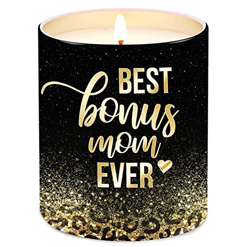 Mothers Day Gift Set for Bonus Mom - Pack of 2 10oz Scented Candles, Mother's Day Gifts for Mother-in-Law, Bonus Mom, Stepmom, Birthday Gifts for Mom