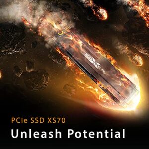 Silicon Power 4TB XS70 Nvme PCIe Gen4 M.2 2280 SSD R/W Up to 7,200/6,800 MB/s, DRAM Cache, with Heatsink (SP04KGBP44XS7005US)