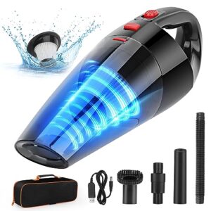 tgeserwe cordless handheld vacuum cleaner, mini portable rechargeable dust busters, wireless hand held car vacuum cleaner with 2 filters, 8000pa suction power for home cleaning