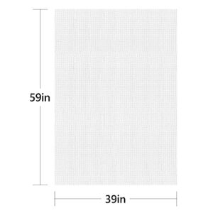 Cross Stitch Aida Fabric 16 Count, 59 by 39 Inch Large Size, Classic Reserve Cross Stitch Aida Cloth for Home DIY Embroidery Decoration