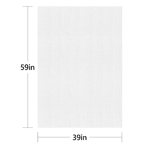 Cross Stitch Aida Fabric 16 Count, 59 by 39 Inch Large Size, Classic Reserve Cross Stitch Aida Cloth for Home DIY Embroidery Decoration