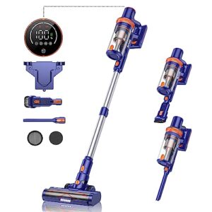 buture cordless vacuum cleaner, 33kpa 400w with brushless motor headlights stick vacuum handheld wireless household vacuum cleaner for pet hair carpet and hard floor