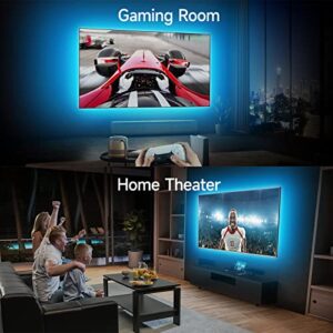 JHXGD LED Lights for TV Led Backlight, 9.8ft RGB Led Strip Lights for TV Lights Behind, USB TV Led Lights Strip for 32-43in TV, Bluetooth APP Remote Control Music Sync TV Backlight for Gaming Room