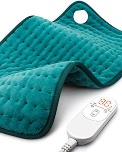heating pad for back pain relief with 6 heat settings, 4 auto-off, gifts for women mom men dad, electric heating pads for cramps/abdomen/waist/shoulder, moist dry heat options, 12" x 24"