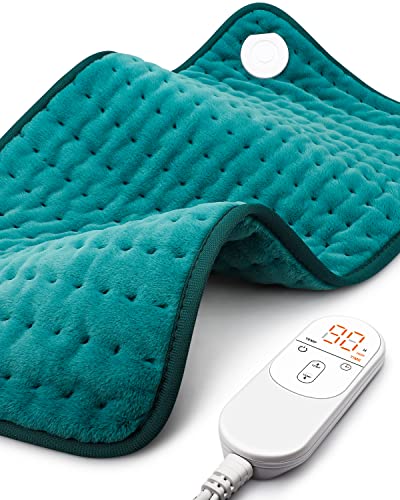 Heating Pad for Back Pain Relief with 6 Heat Settings, 4 Auto-Off, Gifts for Women Mom Men Dad, Electric Heating Pads for Cramps/Abdomen/Waist/Shoulder, Moist Dry Heat Options, 12" x 24"