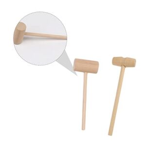 20pcs Wooden Hammer Kidcraft Playset Cajas Para Fresas Con Chocolate Wood Tools Seafood Crab Crackers Seafood Hammer Wood Beat Wood Mallet Food Mallet Household Bench