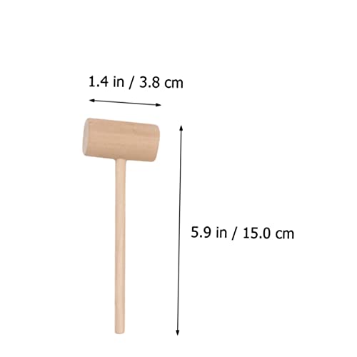 20pcs Wooden Hammer Kidcraft Playset Cajas Para Fresas Con Chocolate Wood Tools Seafood Crab Crackers Seafood Hammer Wood Beat Wood Mallet Food Mallet Household Bench