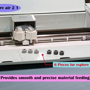 Rubber Roller Replacement Compatible with Cricut Maker 3 Maker and Explore Air2 1 Series [6 for Maker, 6 for Explore air]