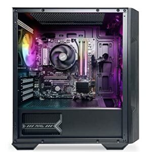 NSX GAMING Desktop Gaming Computer Home&Office PC Ryzen 5 5600G, 16GB DDR4 3600, 512Gb M2 NVME SSD, RGB Fans, Win 10 Home 64-bit Ready(Ryzen 5 5600G) Built in USA, 1 Year Warranty