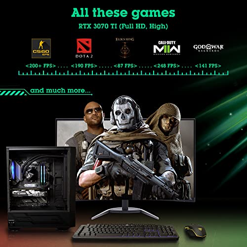 NSX GAMING Desktop Gaming Computer Home&Office PC Ryzen 5 5600G, 16GB DDR4 3600, 512Gb M2 NVME SSD, RGB Fans, Win 10 Home 64-bit Ready(Ryzen 5 5600G) Built in USA, 1 Year Warranty