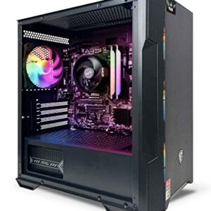 NSX GAMING Desktop Gaming Computer Home&Office PC Ryzen 5 5600G, 16GB DDR4 3600, 512Gb M2 NVME SSD, RGB Fans, Win 10 Home 64-bit Ready(Ryzen 5 5600G) Built in USA, 1 Year Warranty