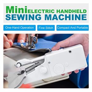 Handheld Sewing Machine,Mini Sewing Machine for Beginners and Adults Quick Stitching,Portable Sewing Machine with Sewing Supplies Suitable for Home,Travel,DIY