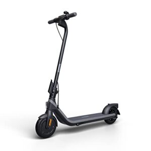 segway ninebot e2 electric kickscooter- 250w brushless motor, up to 15.5 miles range & 12.4 mph, 8.1" shock-absorbing tires, electronic drum brake, commuter e-scooter for adults and teens