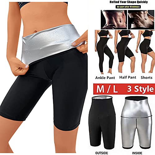 SNKSDGM Wome's Sauna Sweat Pants Shapewear Shorts Leggings Workout Weight Loss Lower Body Shaper Exercise Fitness Sweatsuit