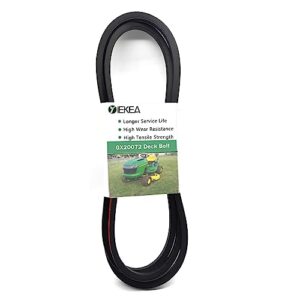 yiekea gx20072 deck belt (1/2" x104") for john deere 42 inch mower deck, d100 d110 d120 d130 la105 la115 l100 l110 l130 l1742 riding lawn mowers replaces gy20570