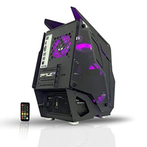 Alarco Gaming PC Desktop Computer Intel i7 3.40GHz,16GB Ram,512 GB SSD,Windows 10 pro,WiFi Ready,Video Card Nvidia GTX 750 4GB, 5 RGB Fans with Remote