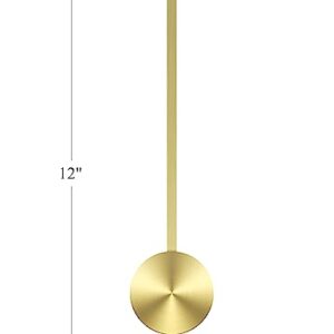 NiHome Quartz Wall Clock Pendulum Replacement Aluminum Traditional Mechanical Clock Pendulum Grandfather Clock Pendulum Replacement High Gloss Clock Pendulum (Gold)