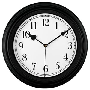 diyzon retro wall clock, 12 inch vintage silent non ticking classic clocks, easy to read, quality quartz clock battery operated, decorative bedroom, kitchen