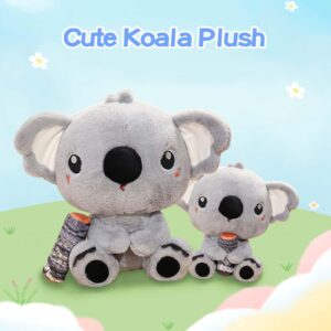 VIBERS Koala Cute Stuffed Animal 10.7 inches, Plush Toy Koala Gifts for Girls, Grey Stuffed Koala Bear, Birthday Gifts for Kids and Adults