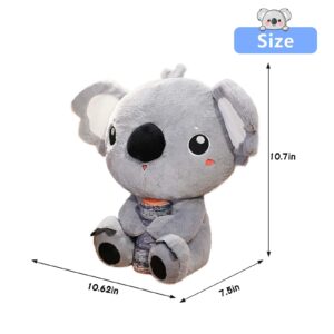 VIBERS Koala Cute Stuffed Animal 10.7 inches, Plush Toy Koala Gifts for Girls, Grey Stuffed Koala Bear, Birthday Gifts for Kids and Adults