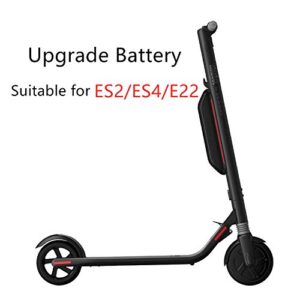 Segway Ninebot ES2 Electric Kick Scooter, Lightweight and Foldable, Upgraded Motor Power, Dark Grey & Ninebot External Battery Pack for ES1/ES2/ES4 Electric Kick Scooters
