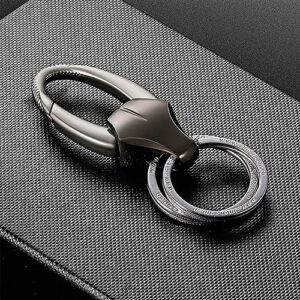 OMUDA Car Keys Keychain for Men, Bull Head Shape Funny Key Chain, Men's Keyrings & Keychains, Carabiner Keychain Clip Key Orangizer Holder Accessories