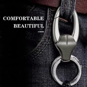 OMUDA Car Keys Keychain for Men, Bull Head Shape Funny Key Chain, Men's Keyrings & Keychains, Carabiner Keychain Clip Key Orangizer Holder Accessories