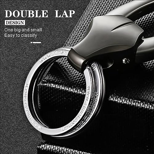 OMUDA Car Keys Keychain for Men, Bull Head Shape Funny Key Chain, Men's Keyrings & Keychains, Carabiner Keychain Clip Key Orangizer Holder Accessories