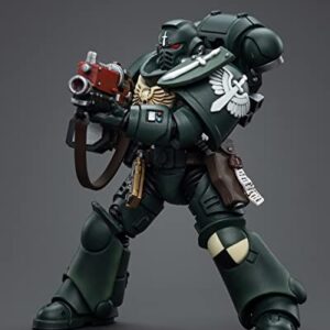 Pipigirl JoyToy Warhammer 40K Space Marine Genuine License 1/18 Soldier, Dark Angels Intercessors, 4inch Models Space Marines Action Figures Kits (Sergeant Rakiel)