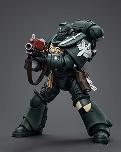 Pipigirl JoyToy Warhammer 40K Space Marine Genuine License 1/18 Soldier, Dark Angels Intercessors, 4inch Models Space Marines Action Figures Kits (Sergeant Rakiel)