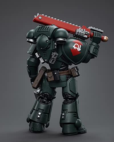 Pipigirl JoyToy Warhammer 40K Space Marine Genuine License 1/18 Soldier, Dark Angels Intercessors, 4inch Models Space Marines Action Figures Kits (Sergeant Rakiel)