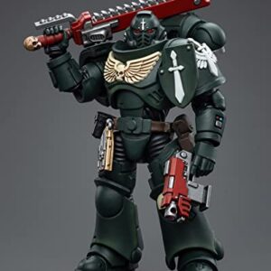 Pipigirl JoyToy Warhammer 40K Space Marine Genuine License 1/18 Soldier, Dark Angels Intercessors, 4inch Models Space Marines Action Figures Kits (Sergeant Rakiel)