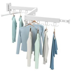 glddao wall mounted drying rack,wall foldable drying rack clothing wall mounted,collapsible drying racks for laundry wall,clothes drying rack wall mount,retractable white