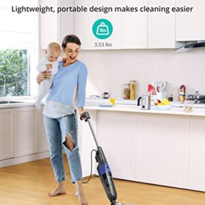 Aspiron Stick Vacuum Cleaner, Small Vacuum Cleaner with 20kPa Powerful Suction & 0.88QT Dust Cup and 16ft Power Cord, 5-in-1 Handheld Lightweight Bagless Vacuum Cleaner Carpet and Floor for Pet