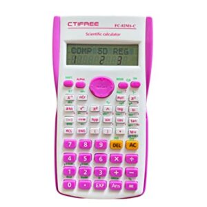 Colorful Scientific Calculator,Scientific Calculator with Cute Design for School and Business (Pink)