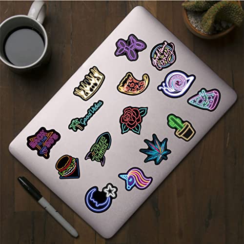 LAGOM DREAMBOAT Fashionable Cyberpunk Style Waterproof Stickers, Create Unique Looks- 50 Pieces per Pack
