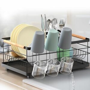 dish drying rack - dish drainers for kitchen counter - compact portable drainboard - best rv accessories kitchen storage & organization - kitchen essentials dish drying rack - housewarming gift idea