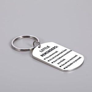 Little Reminders Keychain, Mental Health Gift, You are Enough Keyring, Uplifting Gifts for Women,Inspirational Gift for Daughter Mom, Reminder Gift for Friend, Birthday Graduation Gifts for Him Her