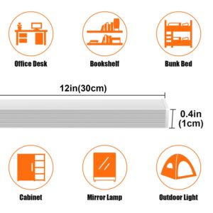 LED Under Cabinet Lighting, Under Cabinet Lights with USB Powered Under Cabinet Lights for Closet Light Bar Under Counter Lighting Work Tables Student Dormitory by Dweptu (Include AC Power Plug)