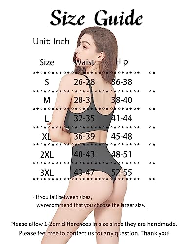 VIVISOO No Show High Waisted Underwear for Women Seamless Thong Quick Drying Athletic Panties Ladies Breathable High Waist Shaping G-Strings Dark Pack X-Large